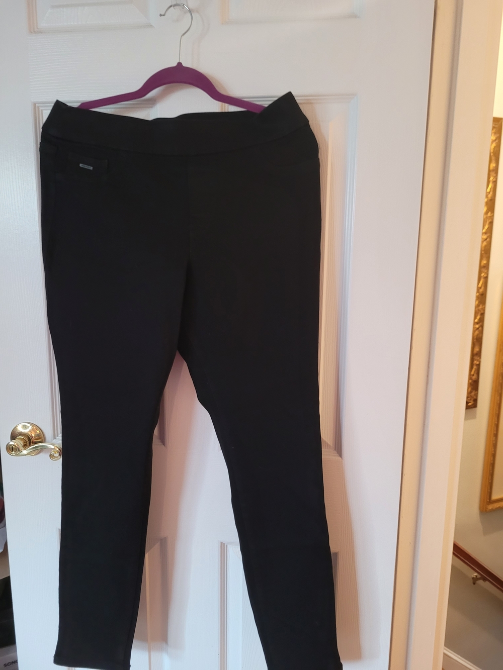 Nine West Black Slim Pull-On Pants